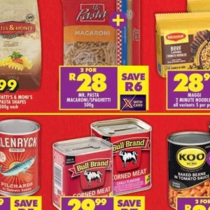 Pasta at Shoprite