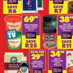 Peanut butter at Shoprite