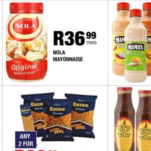 Mayonnaise at Take n Pay