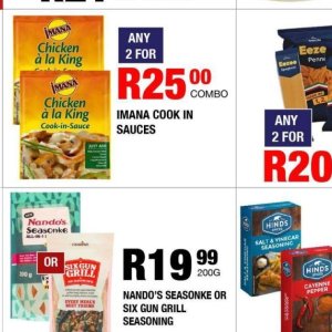 Sauces at Take n Pay