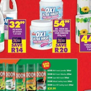 Stain remover at Shoprite