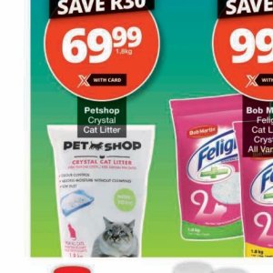 Cat litter at Checkers