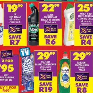Bleach at Shoprite