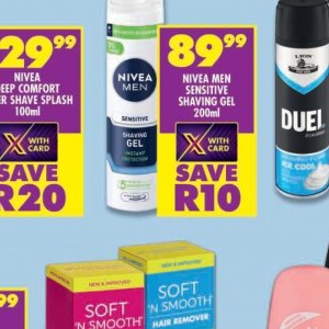 Shaving gel nivea  at Shoprite