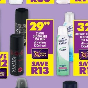 Deodorant dove  at Shoprite