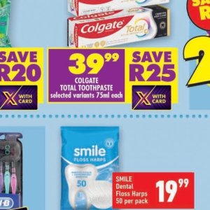 Toothpaste colgate  at Shoprite