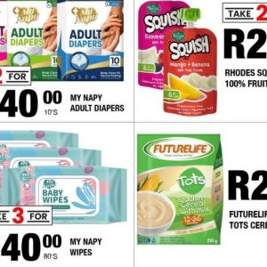 Diapers at Take n Pay