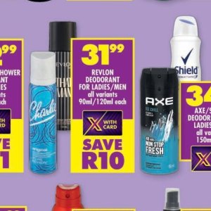 Deodorant at Shoprite