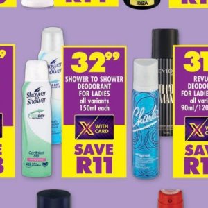 Deodorant at Shoprite