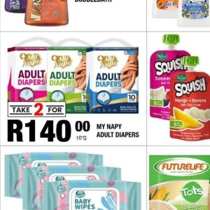 Diapers at Take n Pay