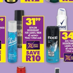 Deodorant at Shoprite