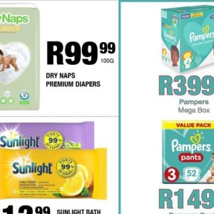 Diapers pampers  at Take n Pay