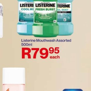 Mouthwash listerine