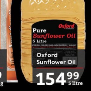 Sunflower oil at Oxford freshmarket