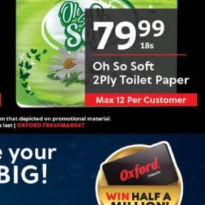 Paper at Oxford freshmarket