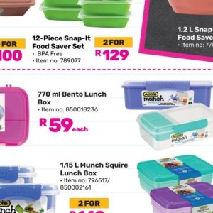 Lunch box at Game