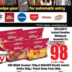 Noodles at Boxer Superstores