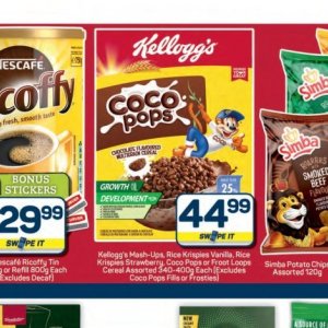 Cereal at Pick n Pay Hyper