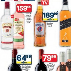 Vodka smirnoff  at Pick n Pay Hyper