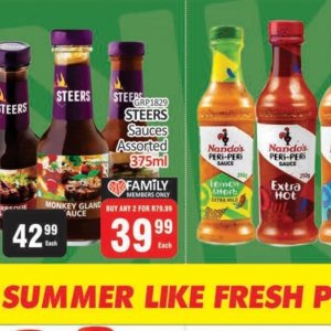 Sauces at Kit Kat Cash&Carry