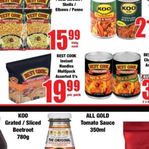Noodles at Boxer Superstores