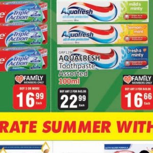 Toothpaste aquafresh  at Kit Kat Cash&Carry