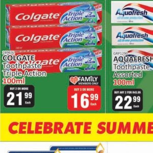 Toothpaste aquafresh