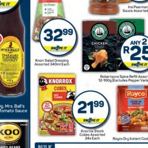 Dressing at Pick n Pay Hyper