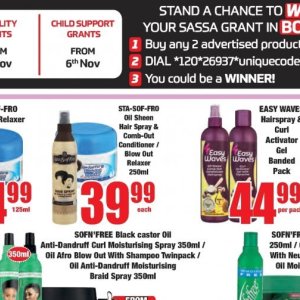 Hair spray at Boxer Superstores