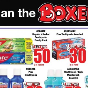 Toothpaste colgate  at Boxer Superstores
