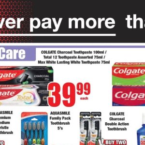 Toothpaste at Boxer Superstores