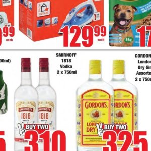 Vodka smirnoff  at Boxer Superstores