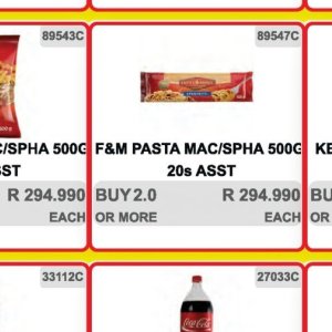 Pasta at Kit Kat Cash&Carry