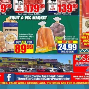 Carrots at Three Star Cash and Carry