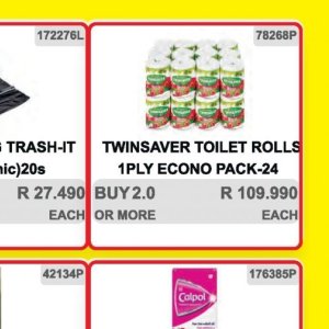 Toilet rolls at Kit Kat Cash&Carry