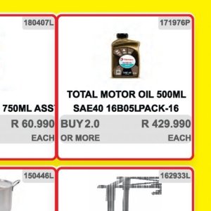 Engine oil at Kit Kat Cash&Carry