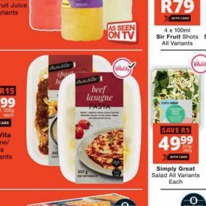 Lasagne at Checkers