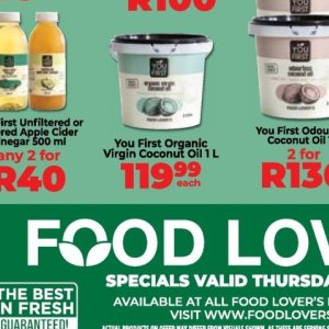 Coconut oil at Fruit & Veg City