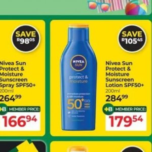 Sunscreen lotion nivea