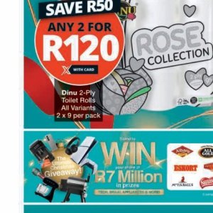 Toilet rolls at Checkers