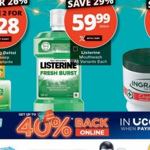 Mouthwash listerine