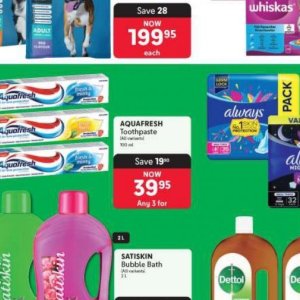 Toothpaste aquafresh