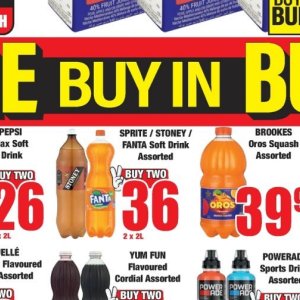 Fizzy drink at Boxer Superstores