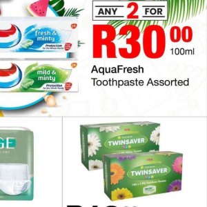 Toothpaste aquafresh