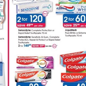 Toothpaste aquafresh