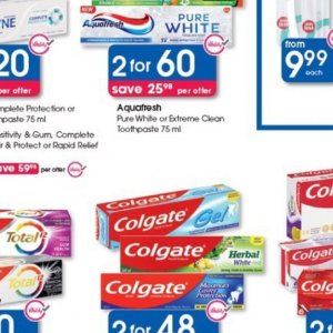 Toothpaste aquafresh