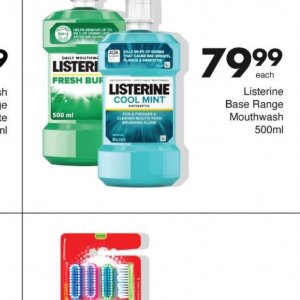 Mouthwash listerine