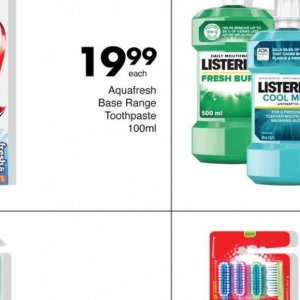 Toothpaste aquafresh