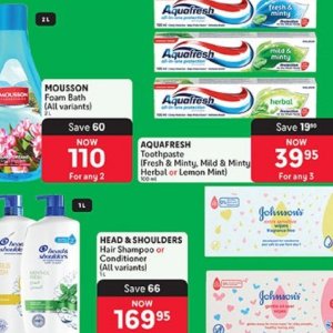 Toothpaste aquafresh