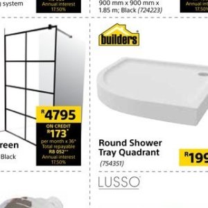 Shower at Builders Warehouse